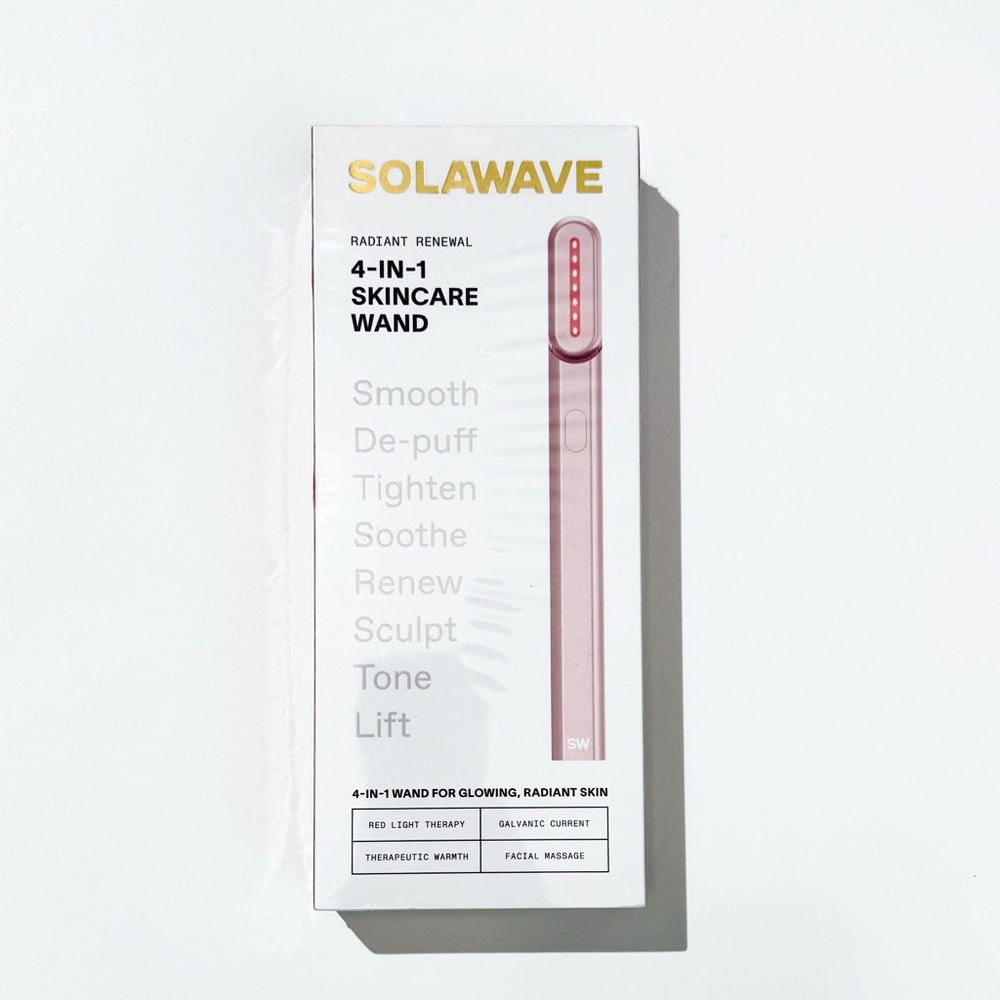 Solawave 4-in-1 Skincare Wand – Rose Gold (Brand New, Sealed)